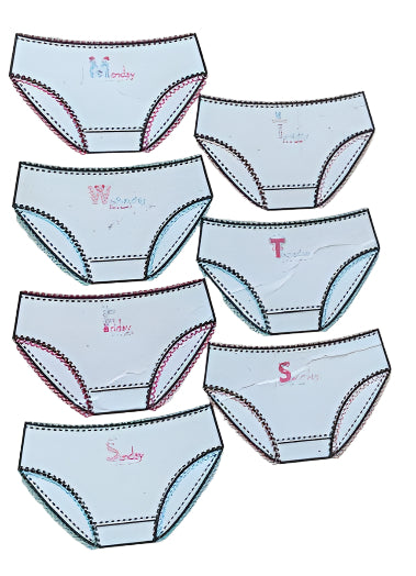 Orchestra 7 Pack Girls Cotton Underwear (2/3Years )