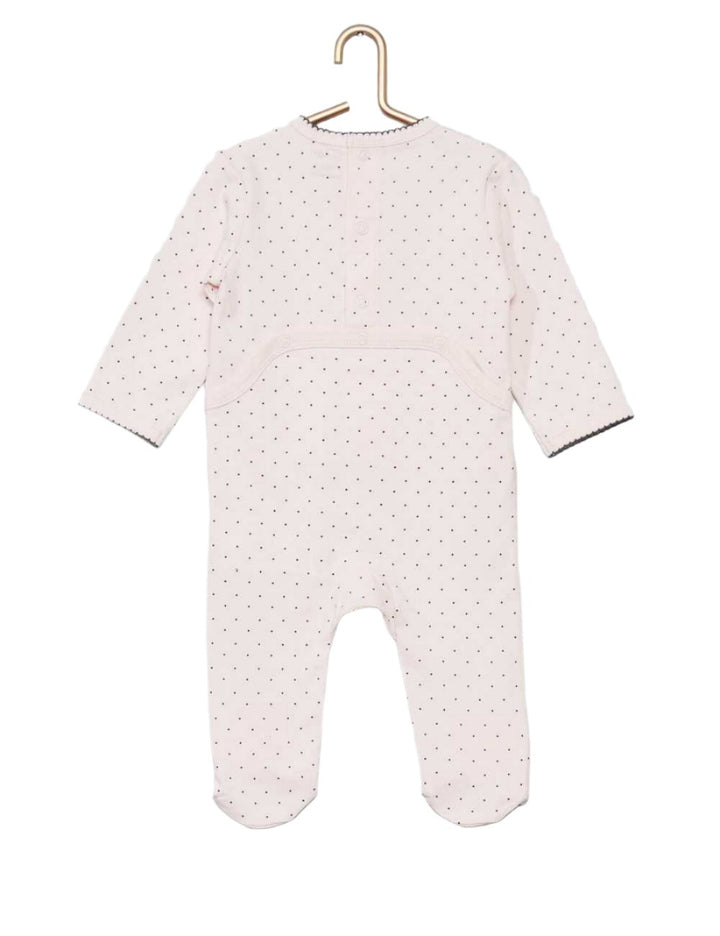 Kiabi France Pink Cotton Girl Sleepsuit