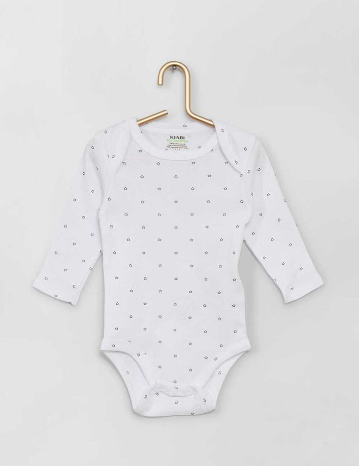 Kiabi France Mes Petits Reves Bodysuit Long Sleeve 3 Pack 