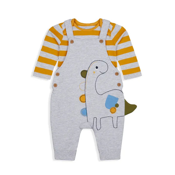 Mothercare Little Dinosaur Dungarees & Bodysuit set