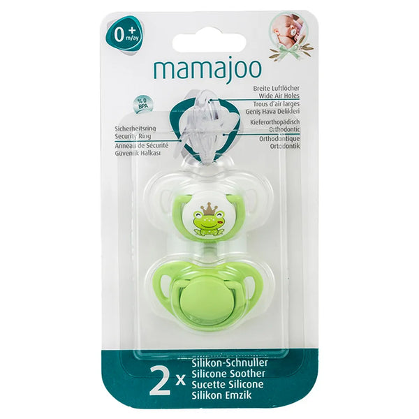 Mamajoo Silicone Orthodontic Frog Soother 2 Pack