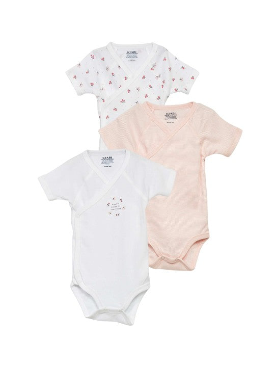 Kiabi France Flower Set Short Sleeve Bodysuit