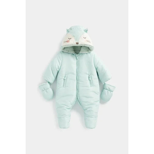 Mothercare Green Novelty Snowsuit