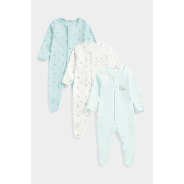 Mothercare Baby Essential Sleepsuit - Pack Of 3