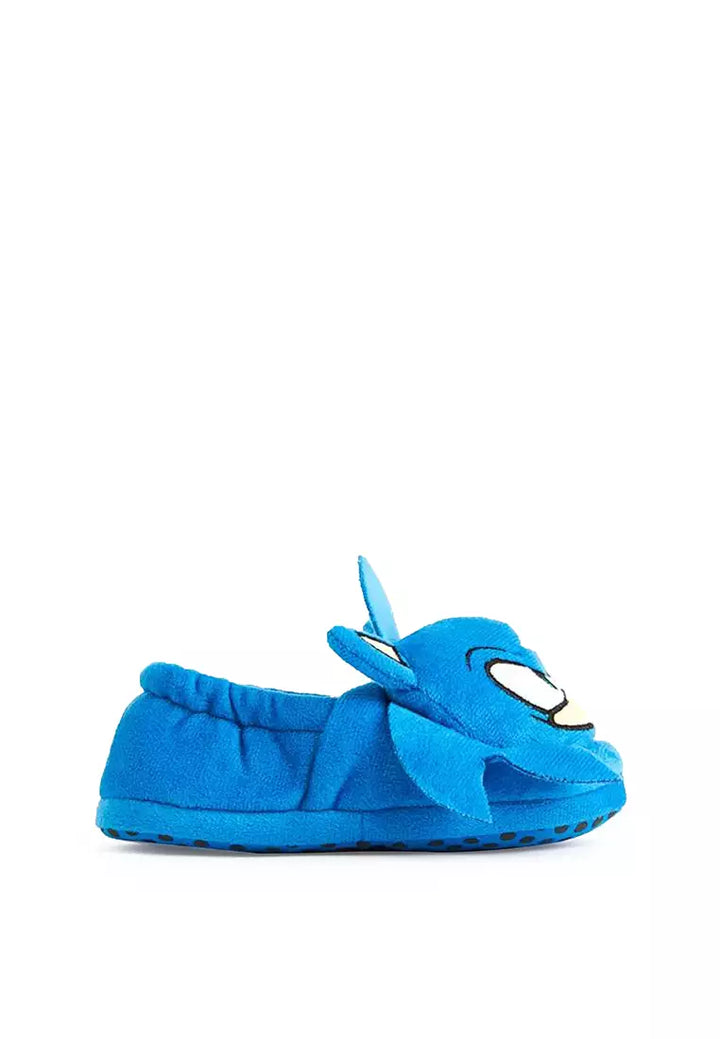 H&M Sonic Soft Slipper In Velour With Appliques And Embroidery  