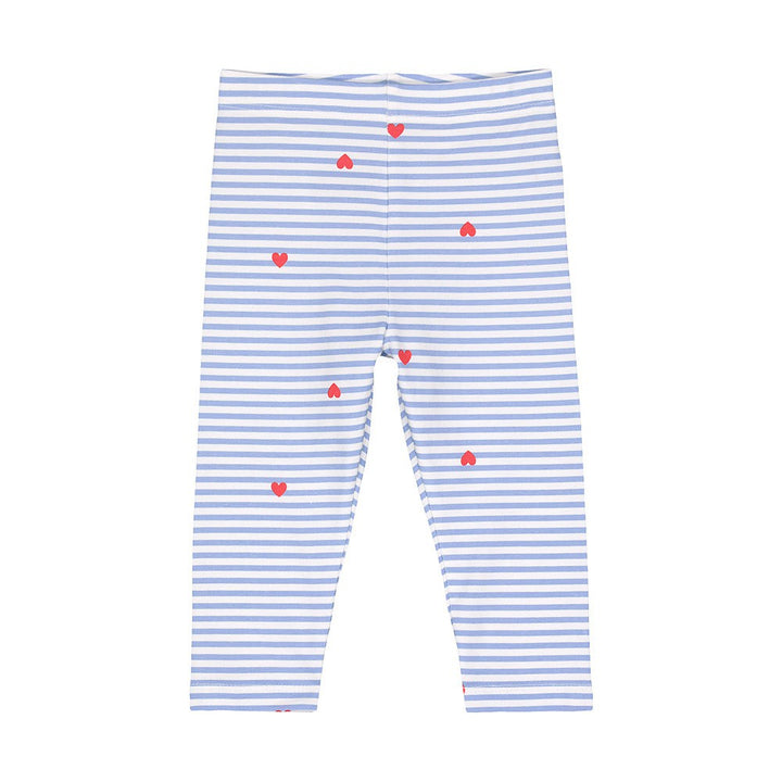 Mothercare Blue Heart Stripped Legging (8-9 Years )