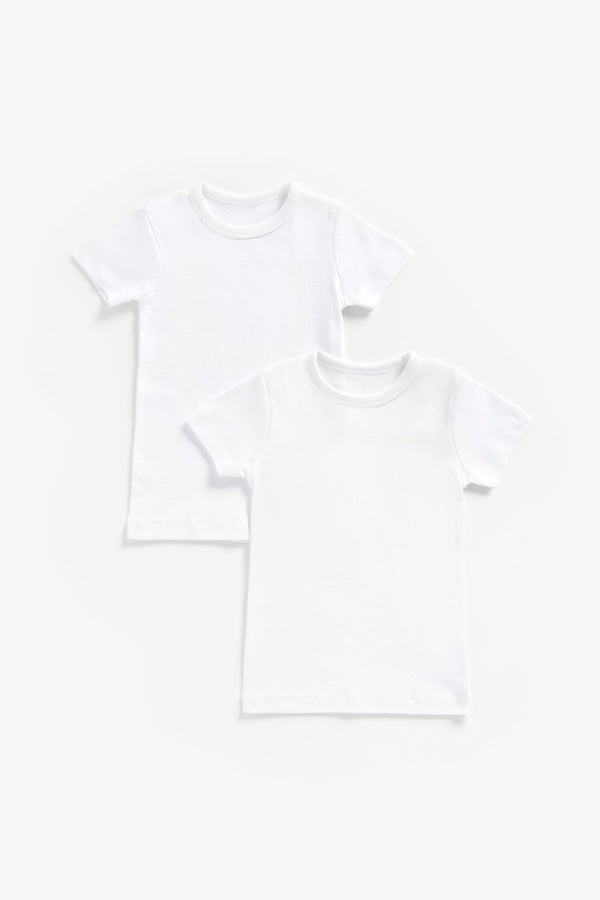 Mothercare Short Sleeve Vest 2 Pack 100% Cotton