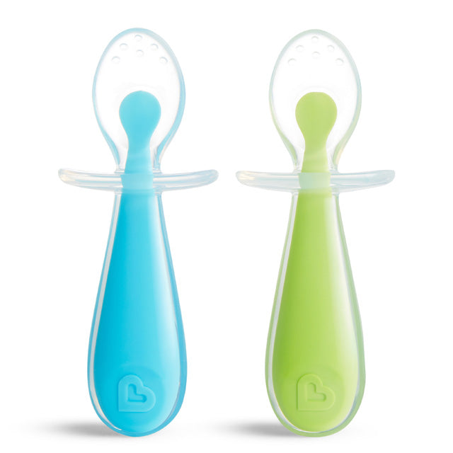 Silicone Training Spoons blue green