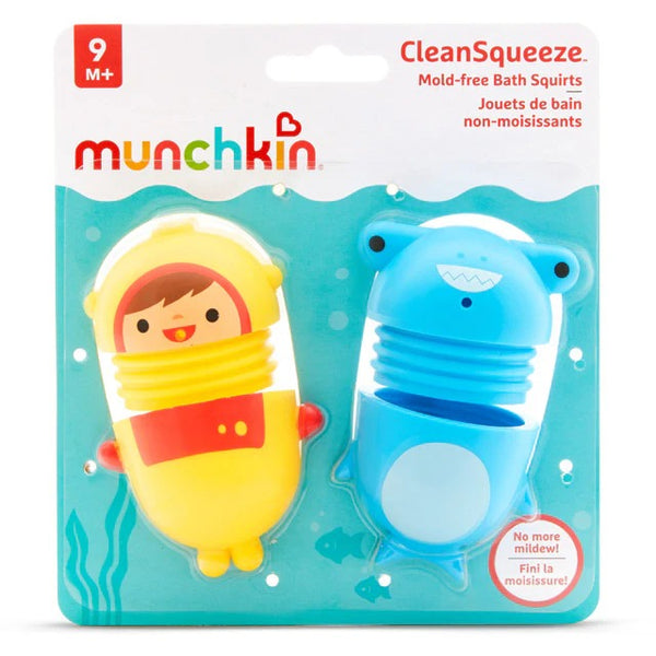 Munchkin Clean Squeeze Mould-Free Bath Squirts - Scuba & Shark