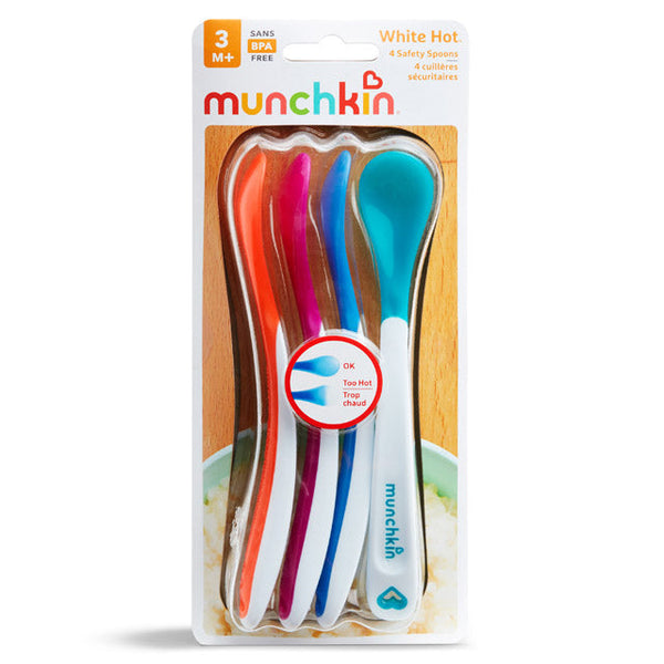 Munchkin White Hot® Infant Spoons 4 Pack