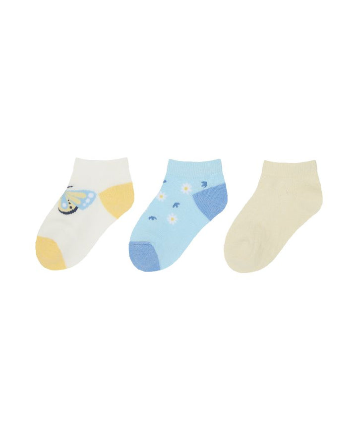 Mothercare 3 Pack Butterfly Girls Socks 