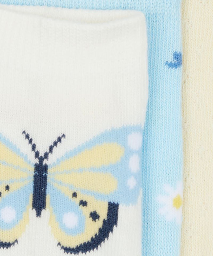 Mothercare 3 Pack Butterfly Girls Socks 