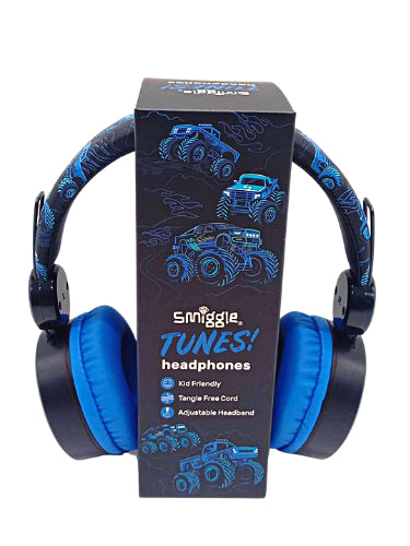 Smiggle Authentic Headphones for Kids Boys Headsets On Ear Headphone Wired - Black