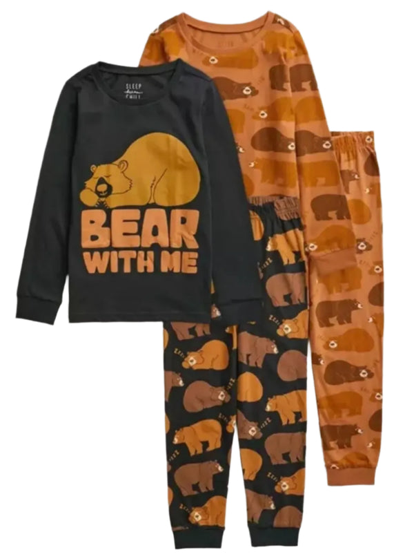 TU Kids Boys 2 Pairs Snuggle Fit Pyjamas Bear (1.5-2 years)