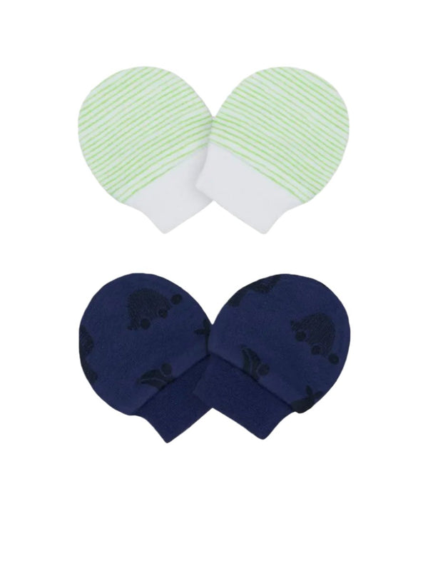 Mothercare Pack of 2 Printed Boys Mittens